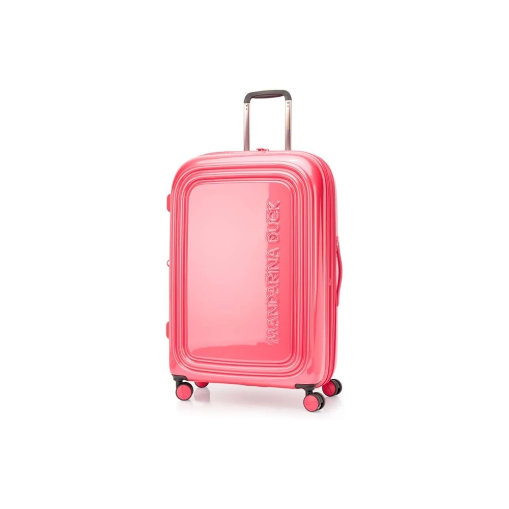 Mandarina Duck Unisex Rosa Suitcases, Taglia Unica, New,