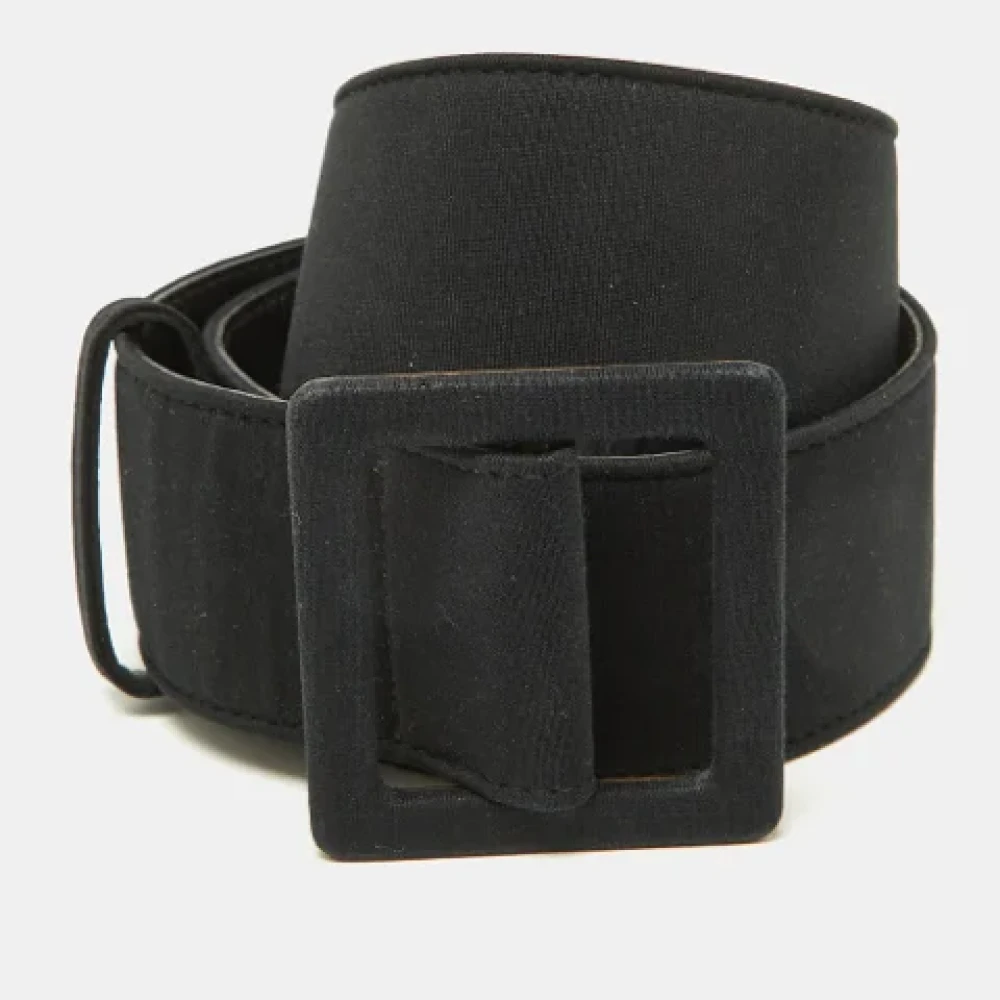 Yves Saint Laurent Vintage Pre-owned Fabric belts Black Dames