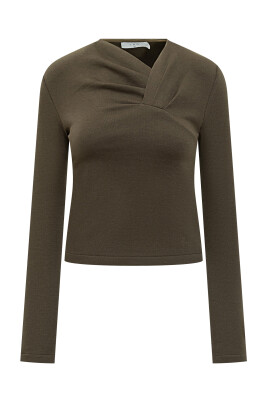 haut-en-jersey-kaki-avec-encolure-croisee