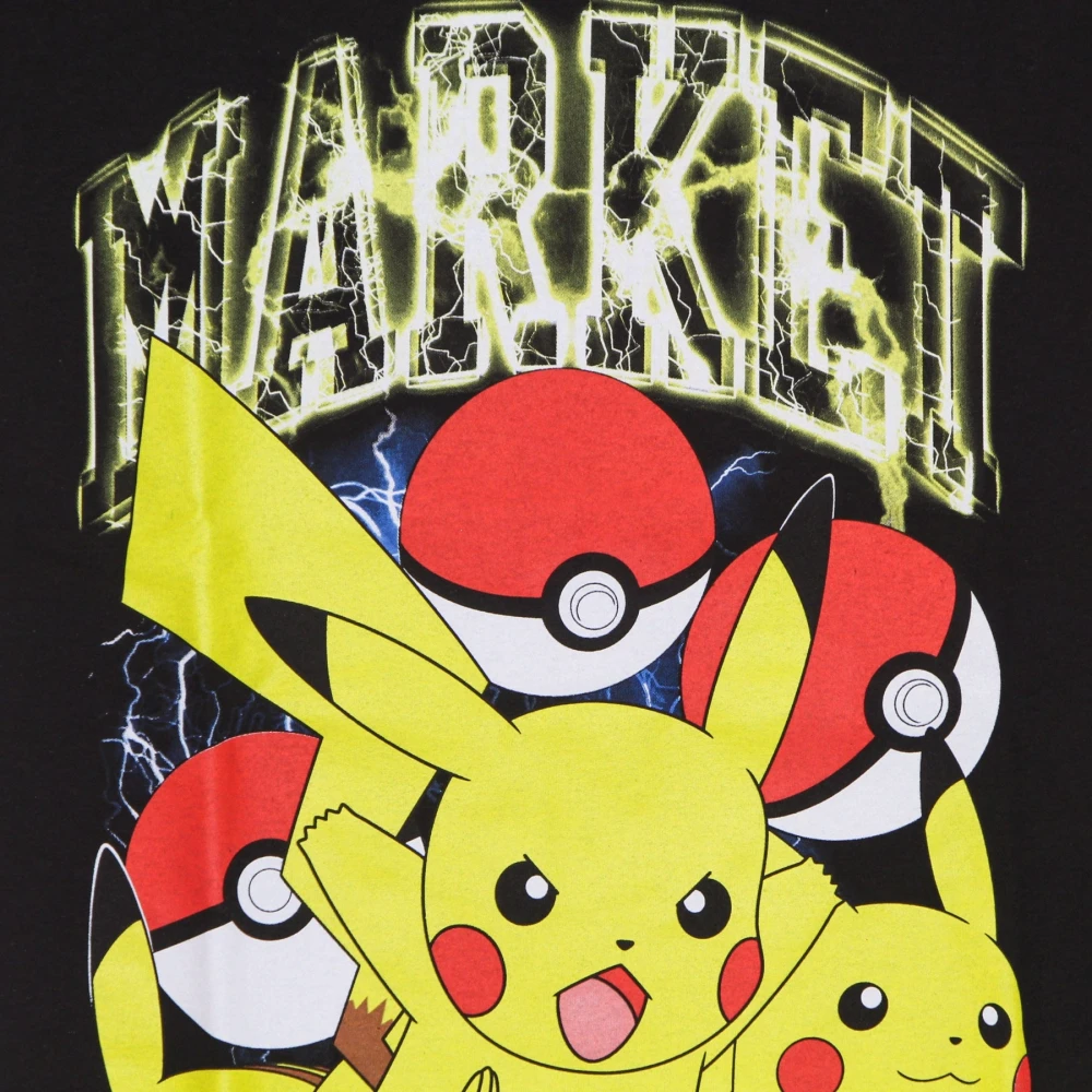 Market Pikachu Elektrische Shock T-shirt Black Heren