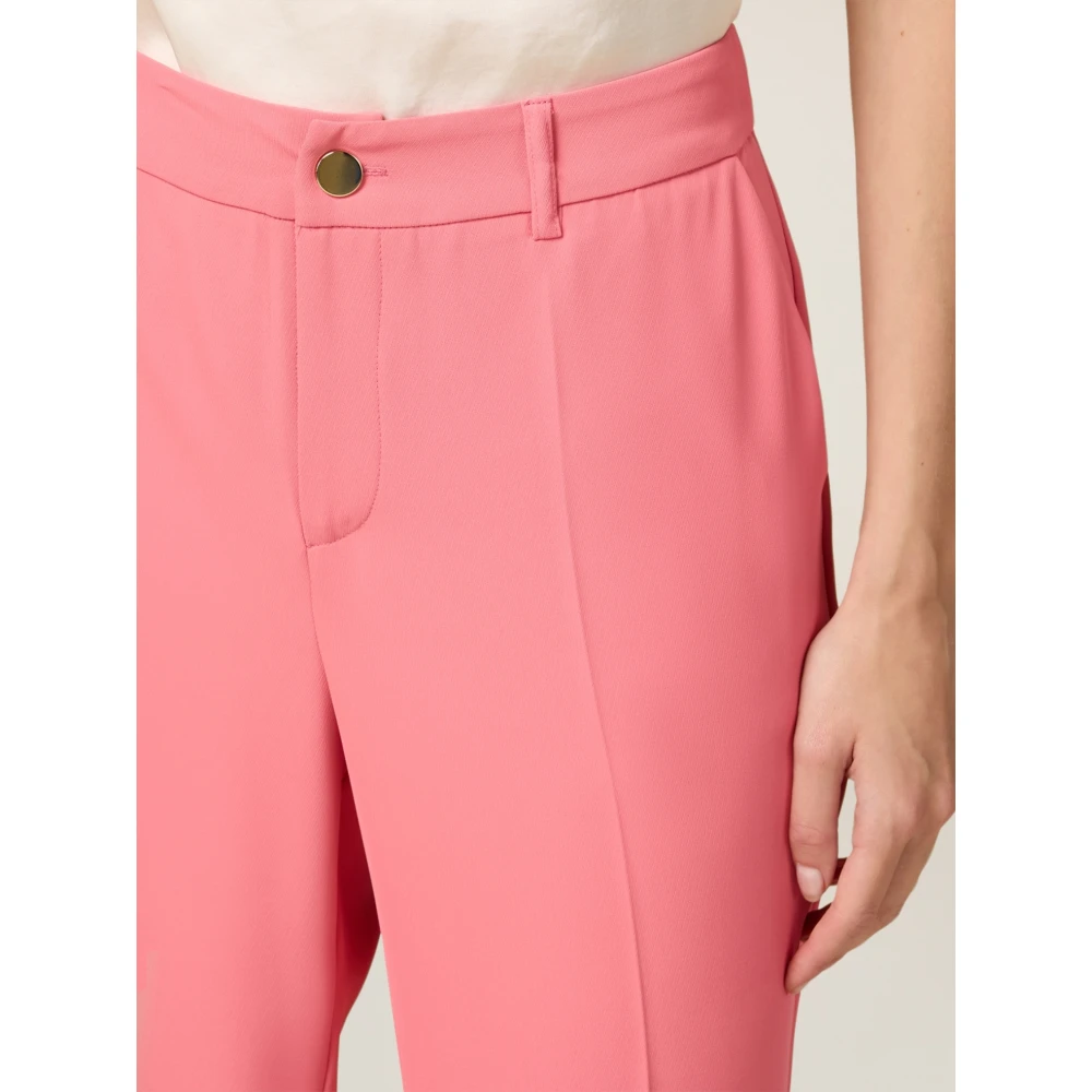 Oltre Slim Fit Tube Pants Pink Dames