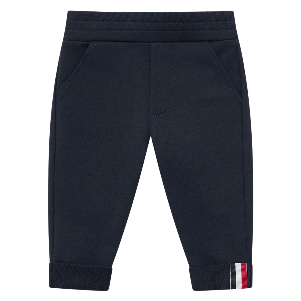 Moncler Boys Blue Sweatpants, 18 M, Logo Joggers
