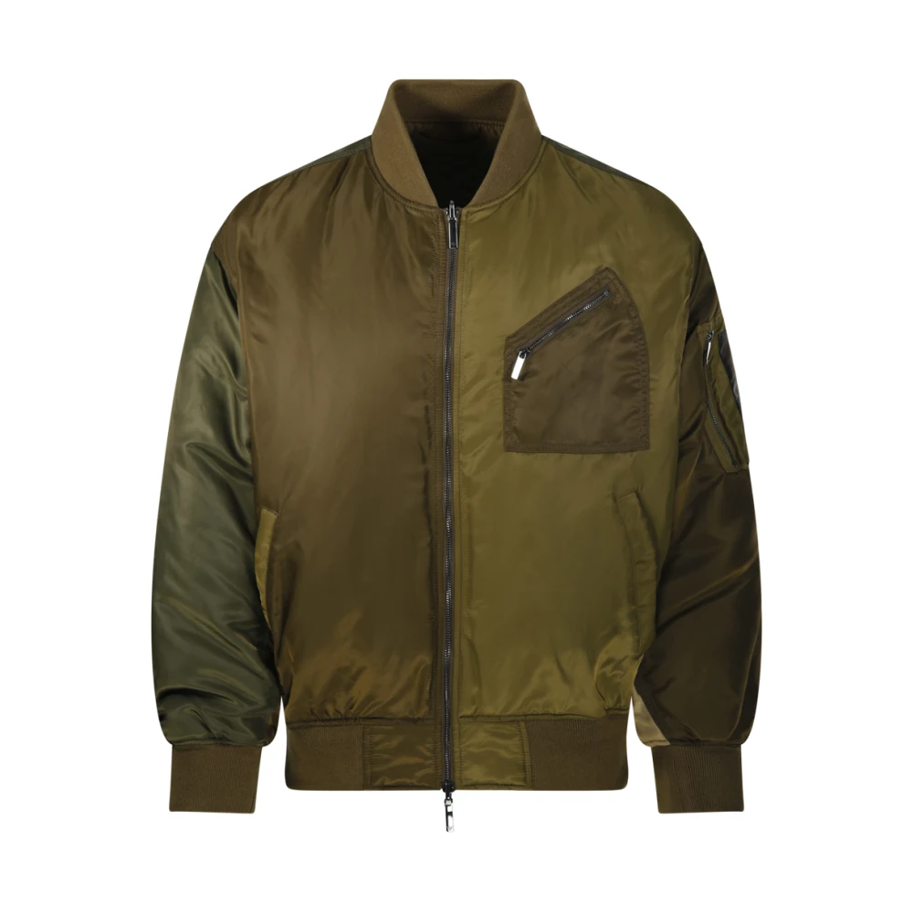 Emporio Armani Green Blouson Jacket - Male - Bomber Jackets - L - Jackets