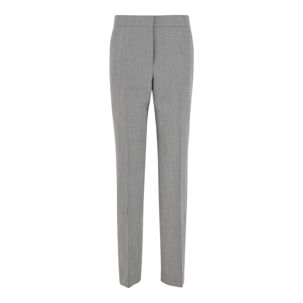 Jil Sander Hoge taille wollen broek grijs Gray Dames