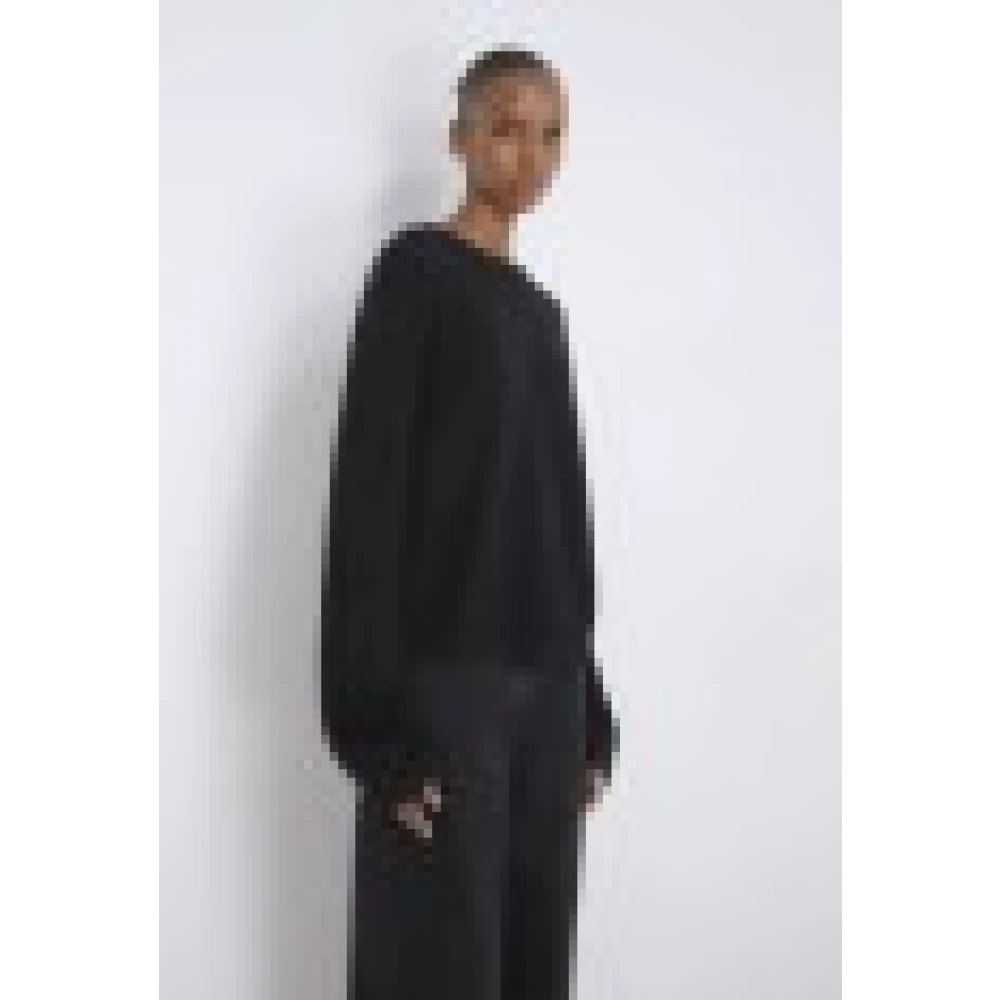 Loulou Studio Zwarte Cashmere Ropo Sweater Black Dames