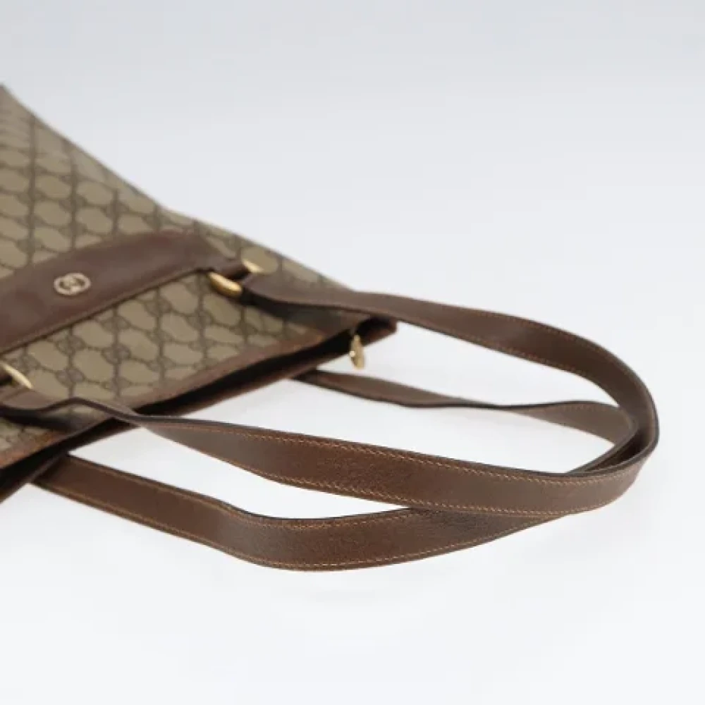 Gucci Vintage Pre-owned Leather totes Beige Dames