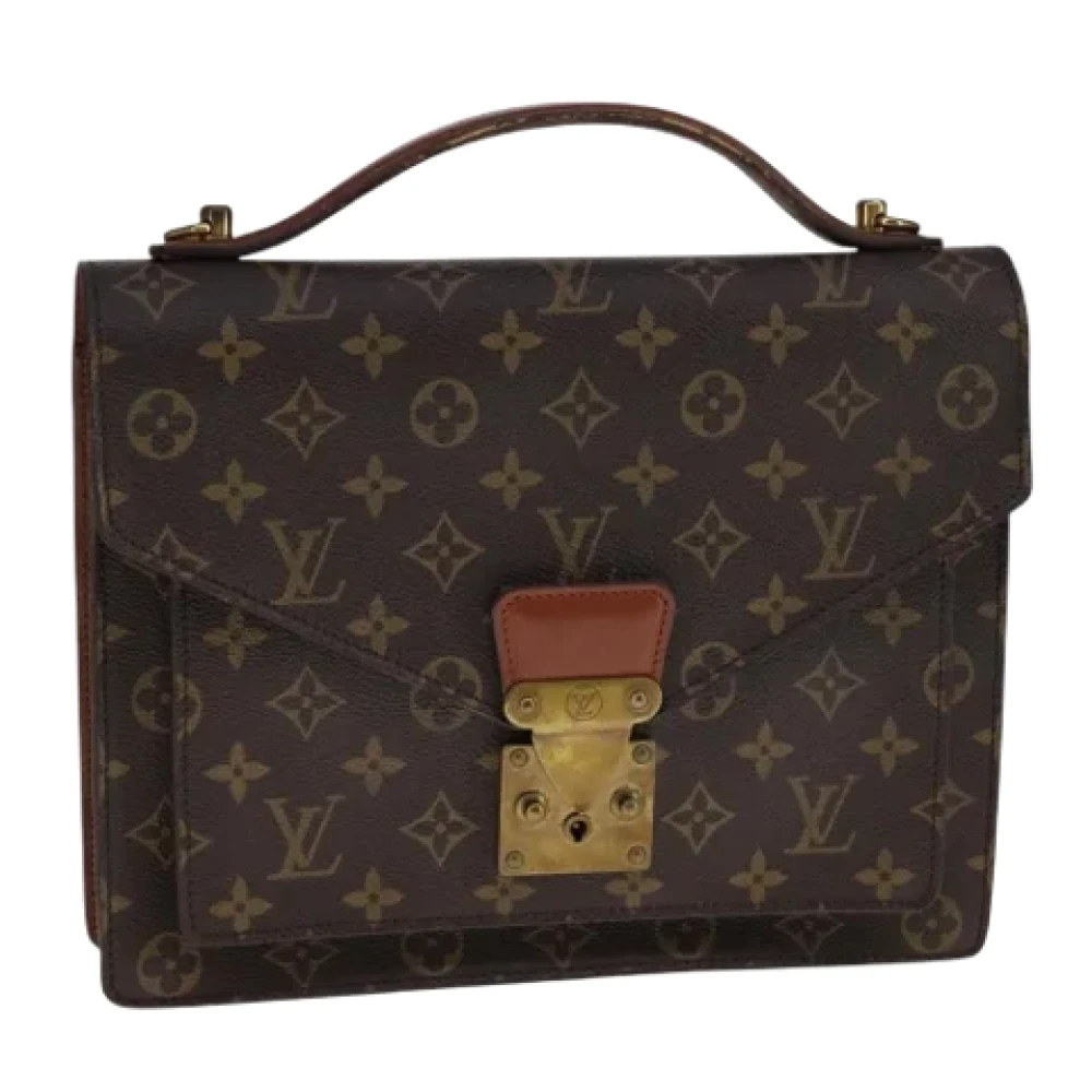 Louis Vuitton Vintage Pre-owned Canvas handbags Brown Dames