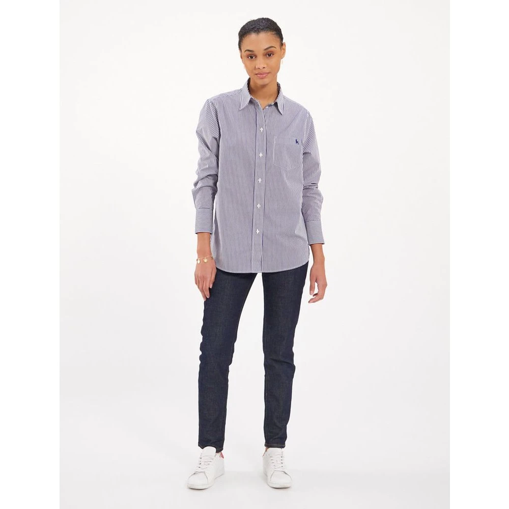 Ines De La Fressange Paris Gestreepte Katoenen Poplin Overhemd Multicolor Dames