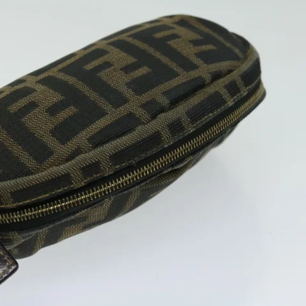 Fendi Vintage Pre-owned Canvas pouches Brown Dames