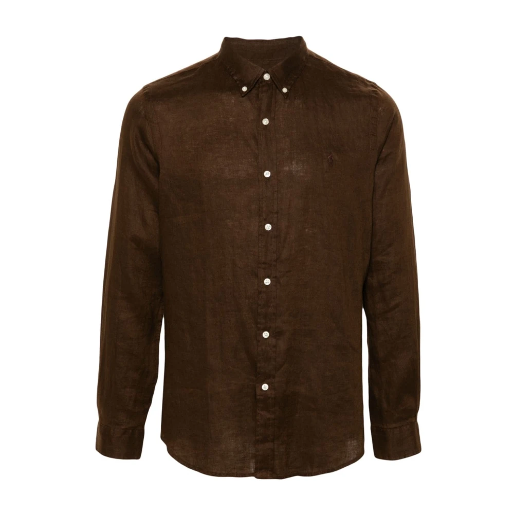 Ralph Lauren Bruine Overhemden Brown Heren
