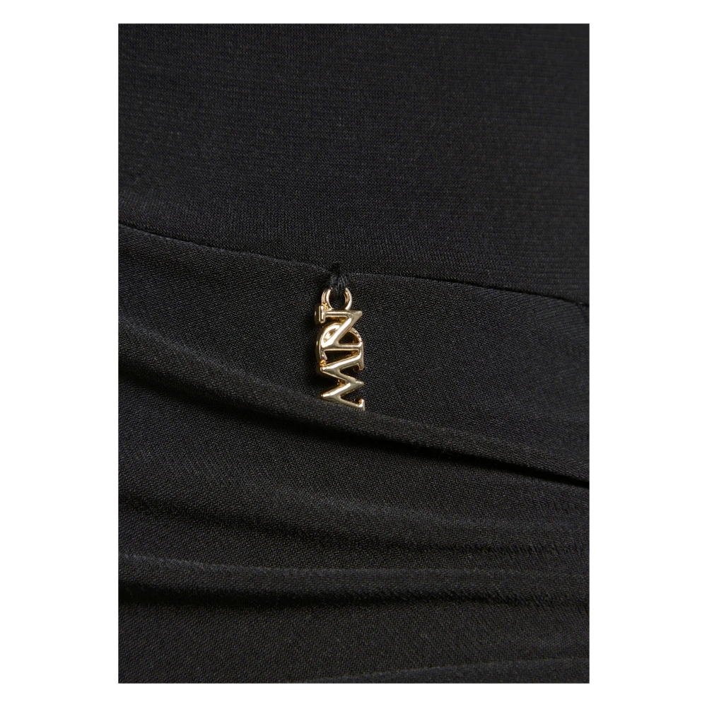 Nicowa Maxi-jurk met gedrapeerd ontwerp Black Dames