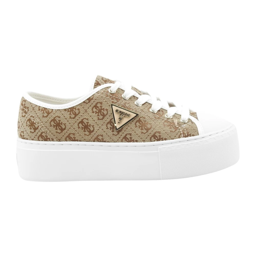Guess Women's Beige Sneakers, 7 Uk, Trainers