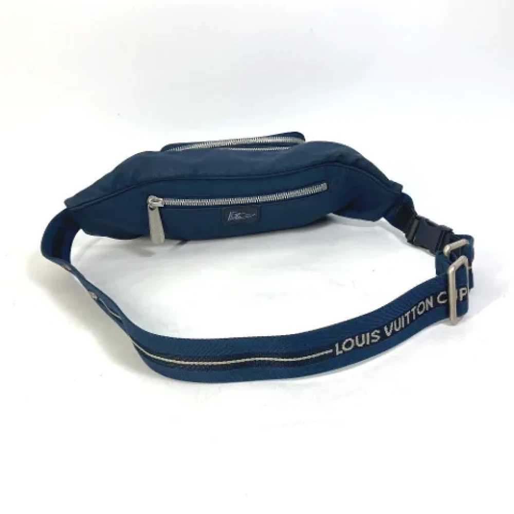 Louis Vuitton Vintage Pre-owned Cotton louis-vuitton-bags Blue Dames