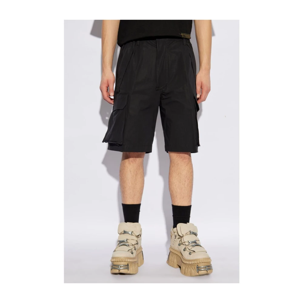 Dsquared2 Zwarte Casual Shorts voor Mannen Black Heren