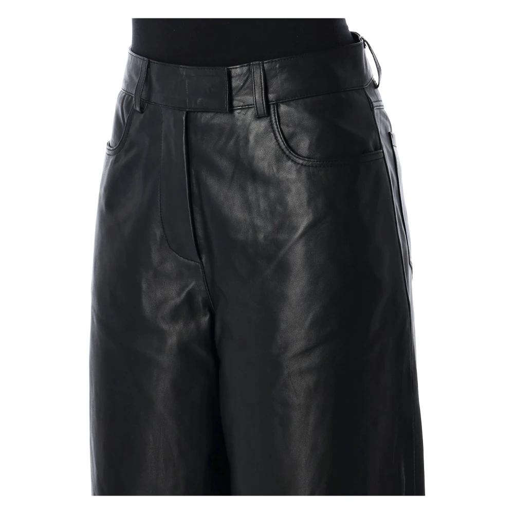 Remain Birger Christensen Leren Cocoon Broek Black Dames