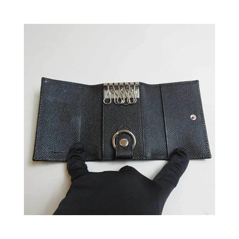 Bvlgari Vintage Pre-owned Leather key-holders Black Dames