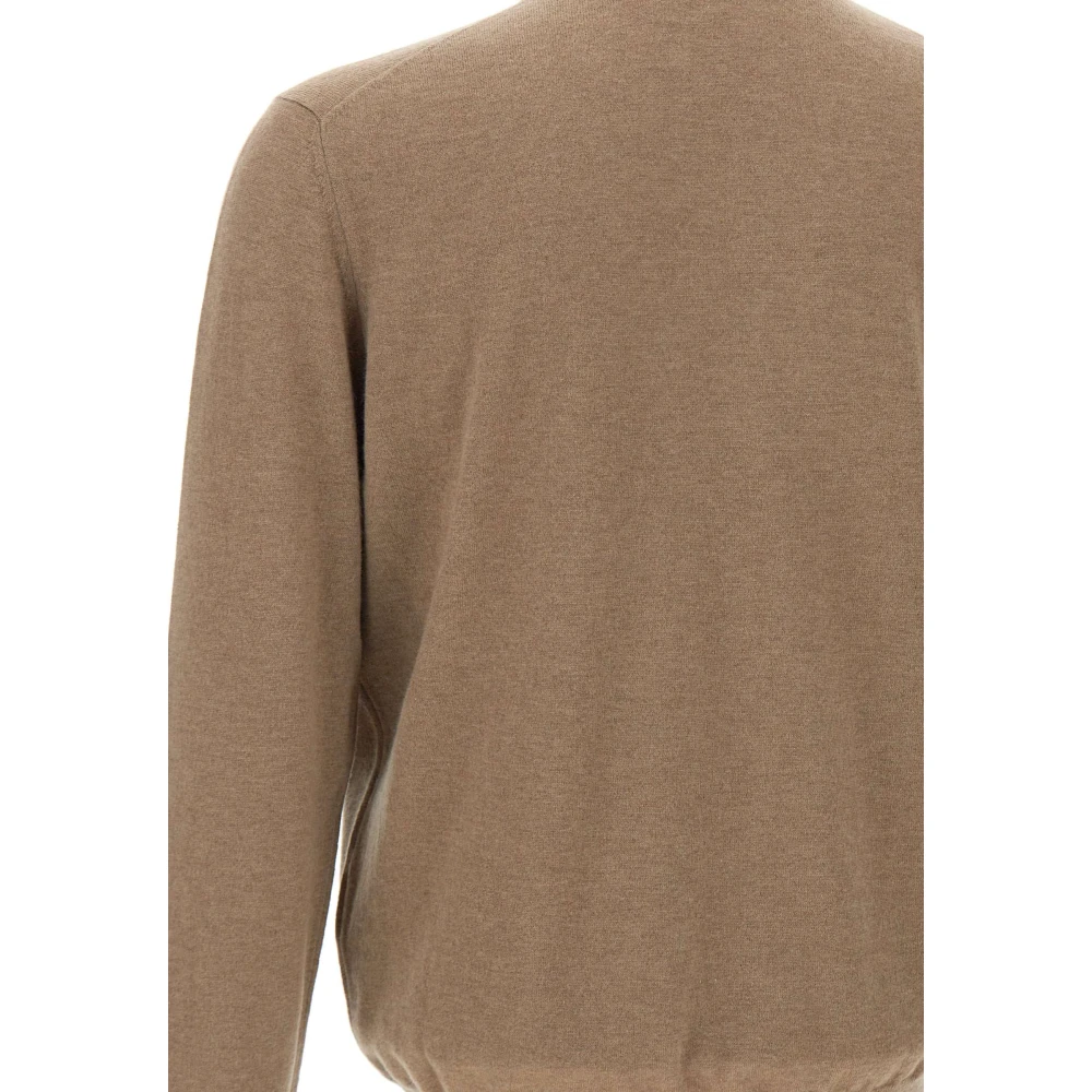 Filippo De Laurentiis Bruine Wol Kasjmier Coltrui Sweater Brown Heren