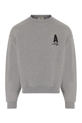 Sweatshirt i bomull med logotyp