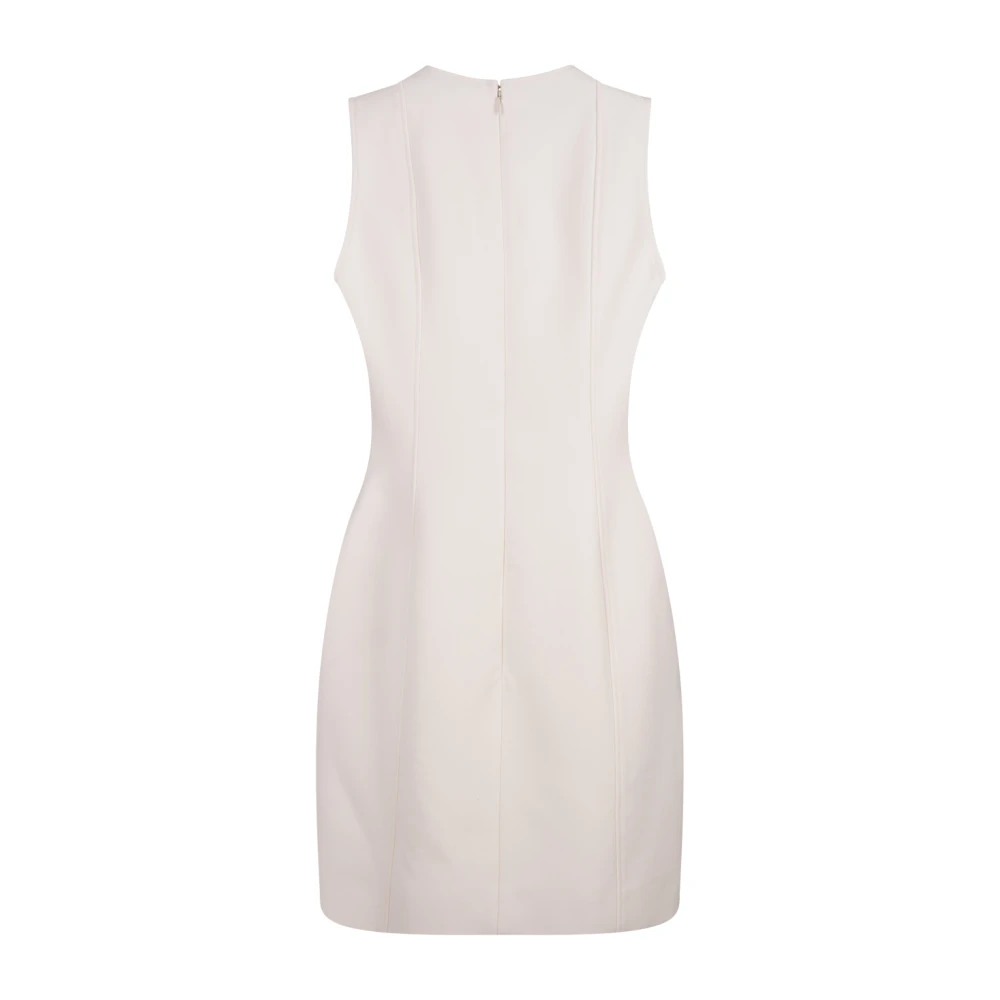 Stella Mccartney Witte Wollen Mini Jurk White Dames
