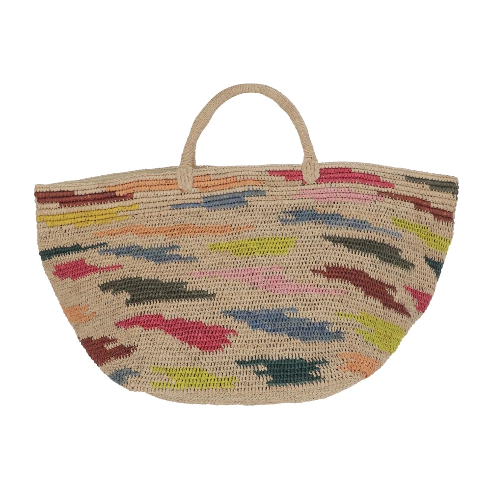 Ibeliv Vanilla Raffia Handtas Multicolor Dames