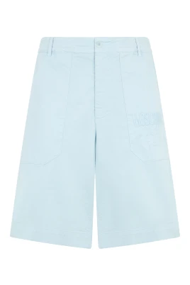 Shorts med broderad logotypdetalj