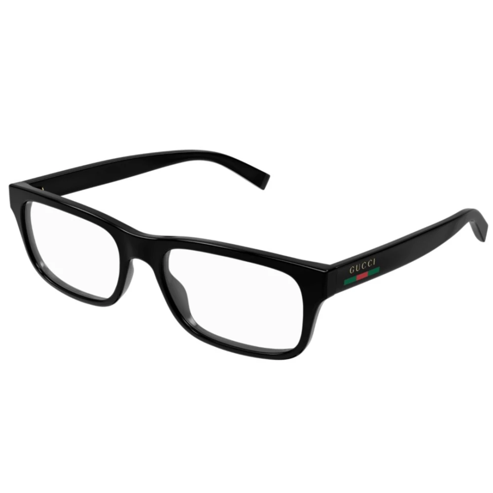Gucci Unisex Black Glasses, 56 Mm, Rectangle Eyeglasses