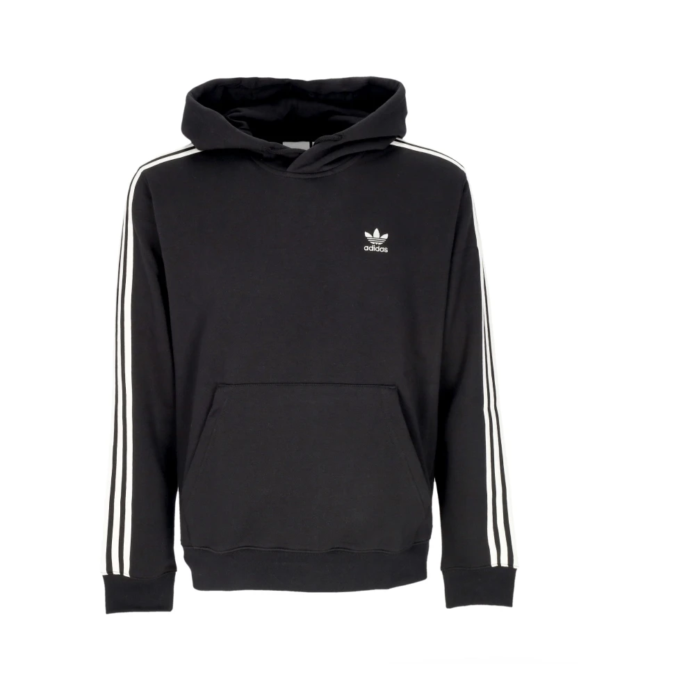 Adidas Men's Black Long Sleeve Training Tops, S, Stripes Hoodie /White Long Sleeve