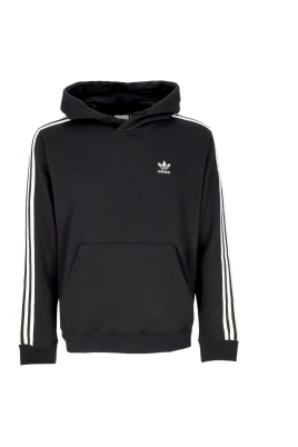 Stripes Hoodie Svart/Vit Långärmad
