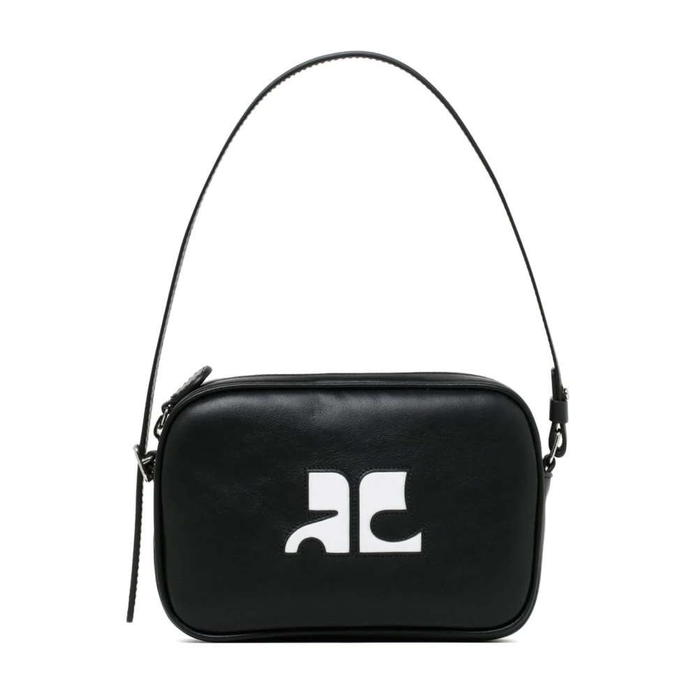 Courrèges Mini Camera Tas met Kettinghandvat Black Dames