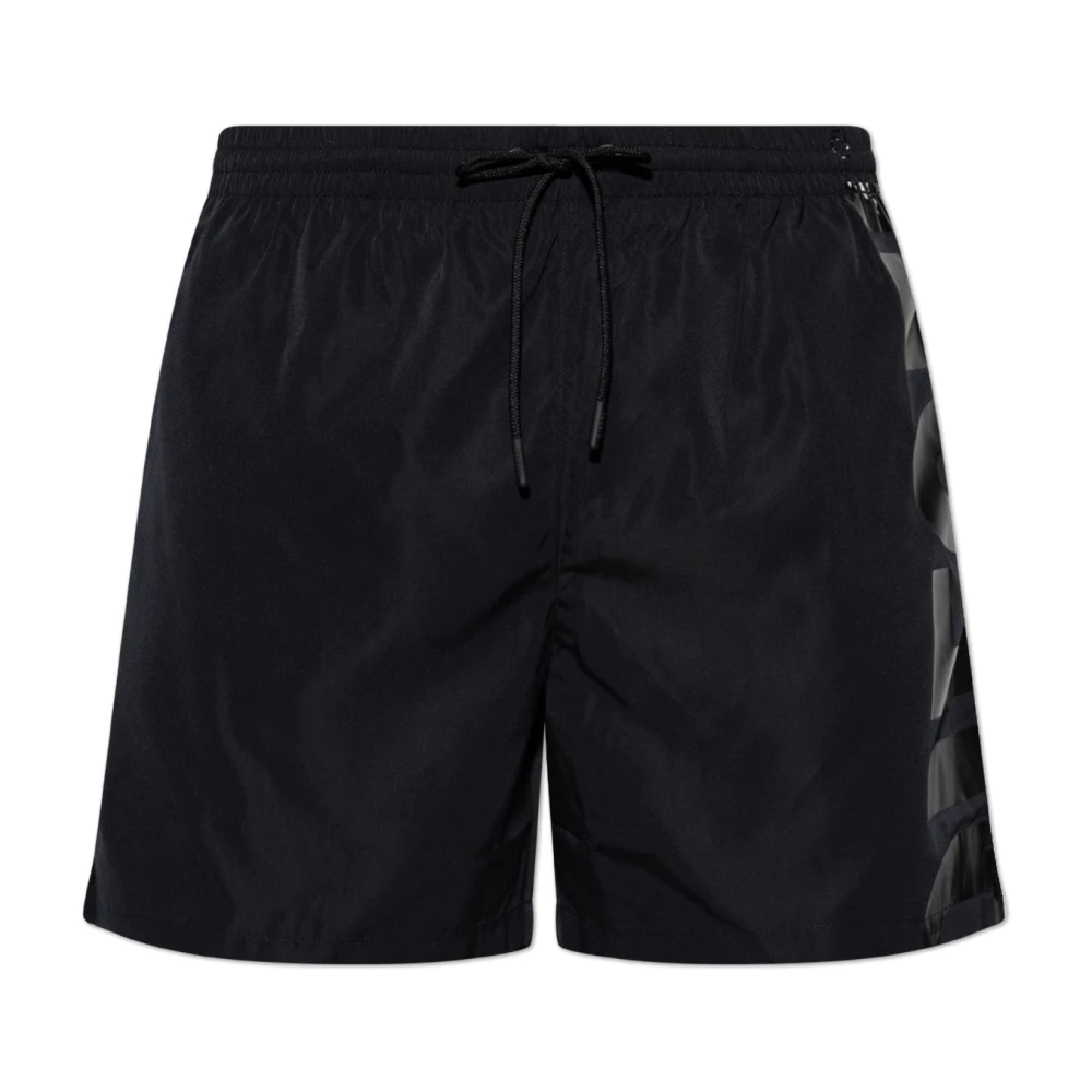 Diesel Mannelijk Zwart Badmode Heren, L, Polyester, Zwemshorts