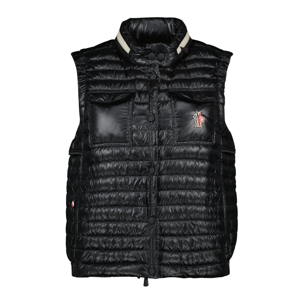 Moncler Women's Black Waistcoats, M, Gumiane Vest