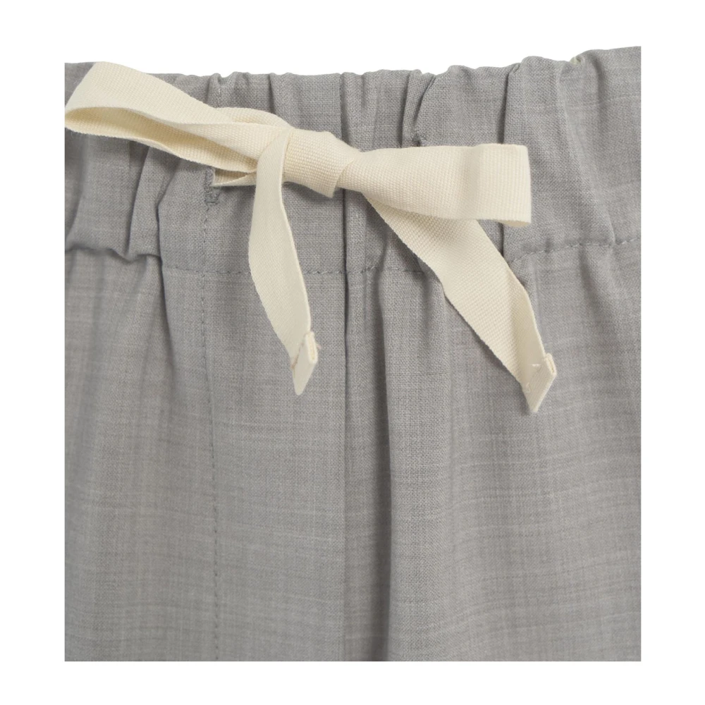 Semicouture Grijze Wollen Blend Elastische Taillebroek Gray Dames