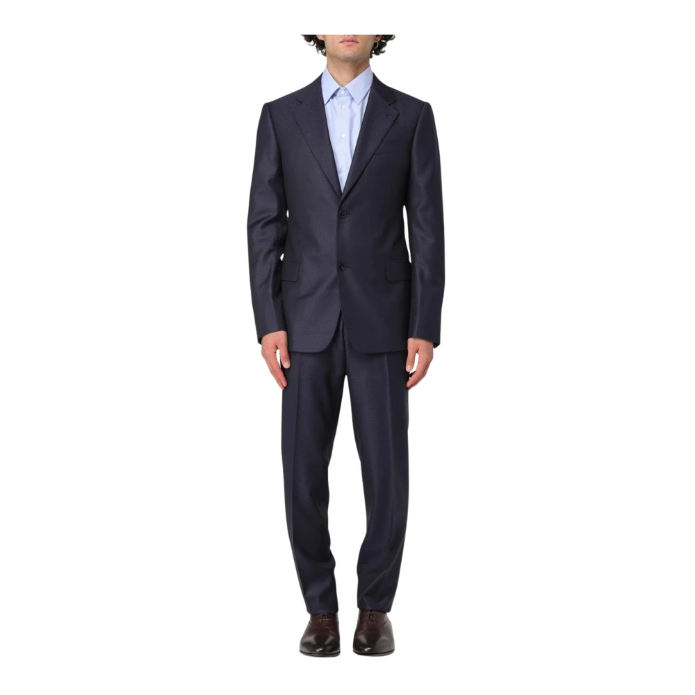 Emporio Armani Men's Blue Two-Piece Formal Suit