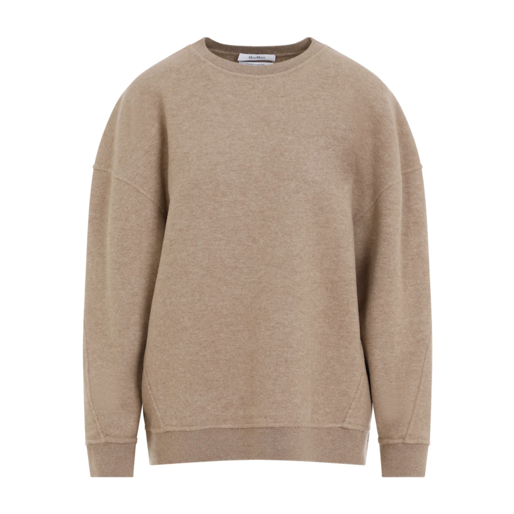 Max Mara Ronde Hals Jersey Elvira Beige Dames
