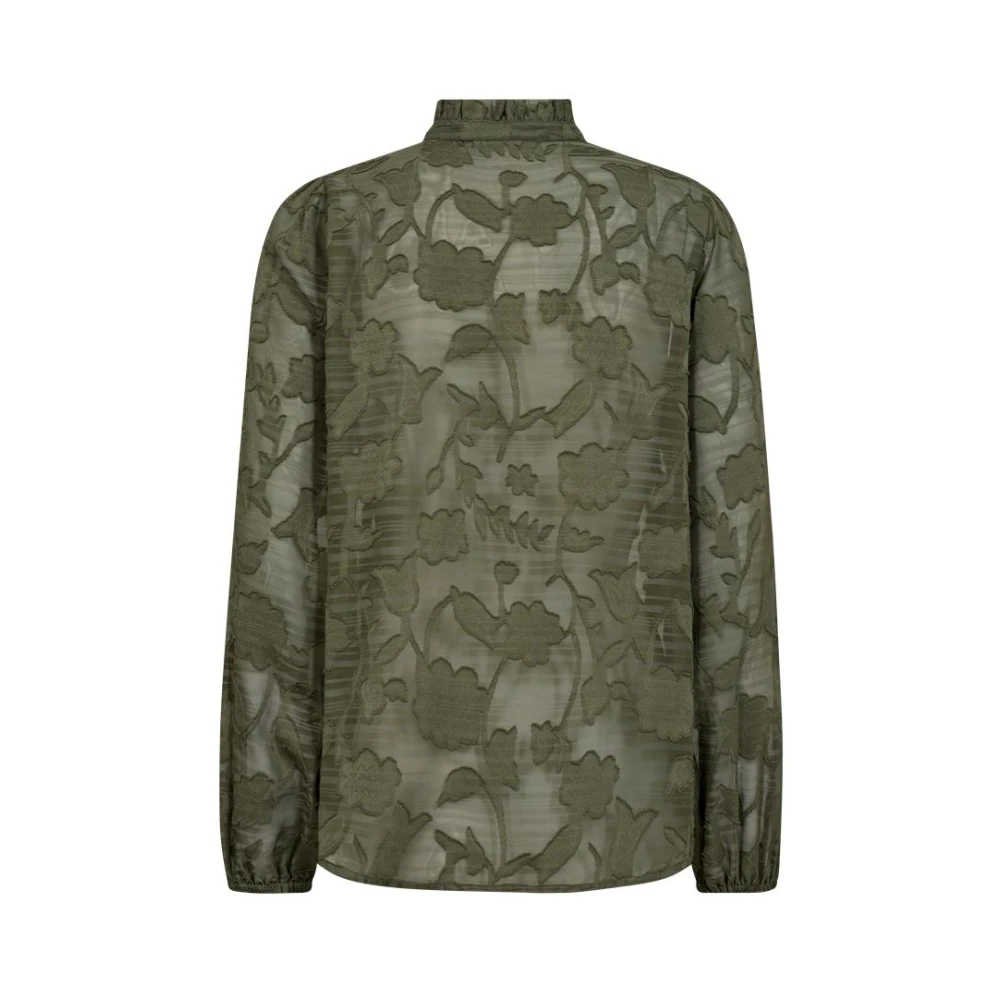 Freequent Groene Blouse met Stijl Fqcima Green Dames