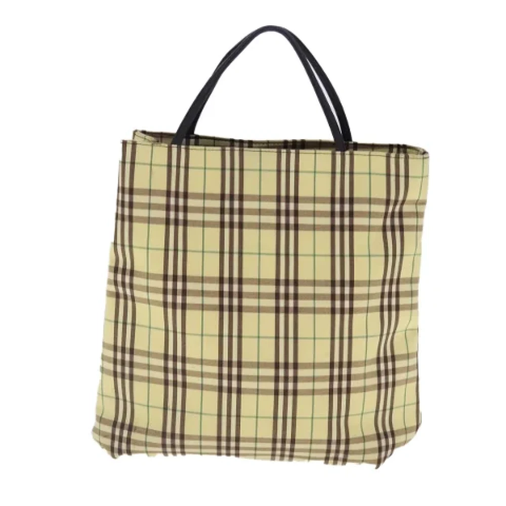 Burberry Vintage Pre-owned Canvas handbags Yellow Dames
