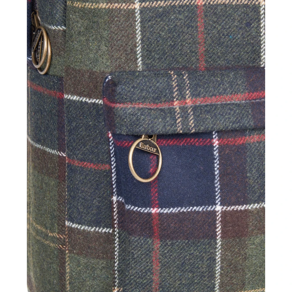 Barbour Rugzak van gewaxt katoen met leren accenten Green Heren