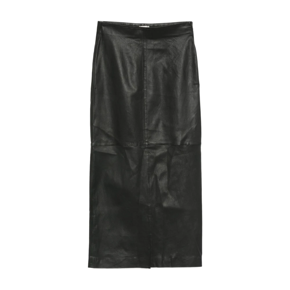 Alysi Black Midi Skirts, Female, 2XS, Silk & Nylon Skirt
