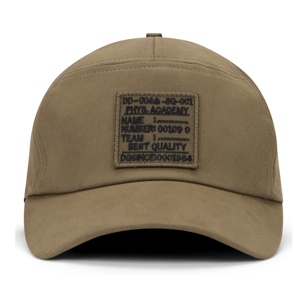 Dolce & Gabbana Men's Green Hats & Caps, 57 Cm, Cotton Gabardine Baseball Cap