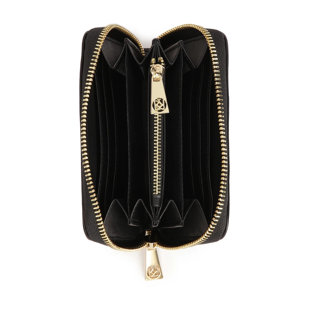 Kazar Zwarte portemonnee met elegant logo Black Dames
