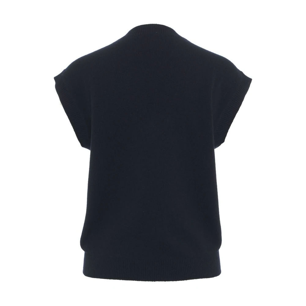 MVM Blauwe Cashmere V-Hals Gebreide Kleding Blue Dames