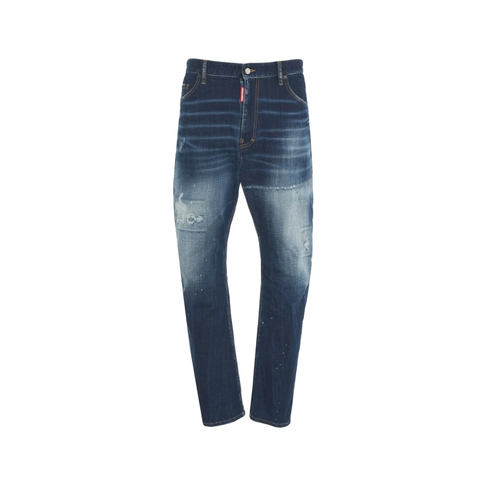 Dsquared2 Blauwe Distressed Jeans London Bro Ss25 Blue Heren