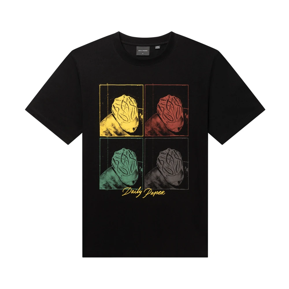 Daily Paper, T-Shirts, male, Black, S, Cotton T-shirt