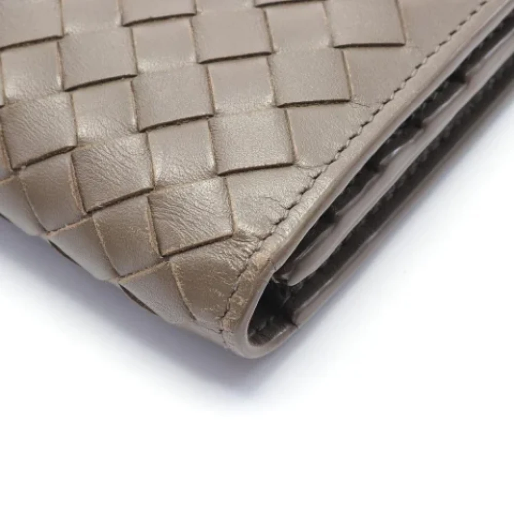Bottega Veneta Vintage Pre-owned Leather wallets Brown Dames