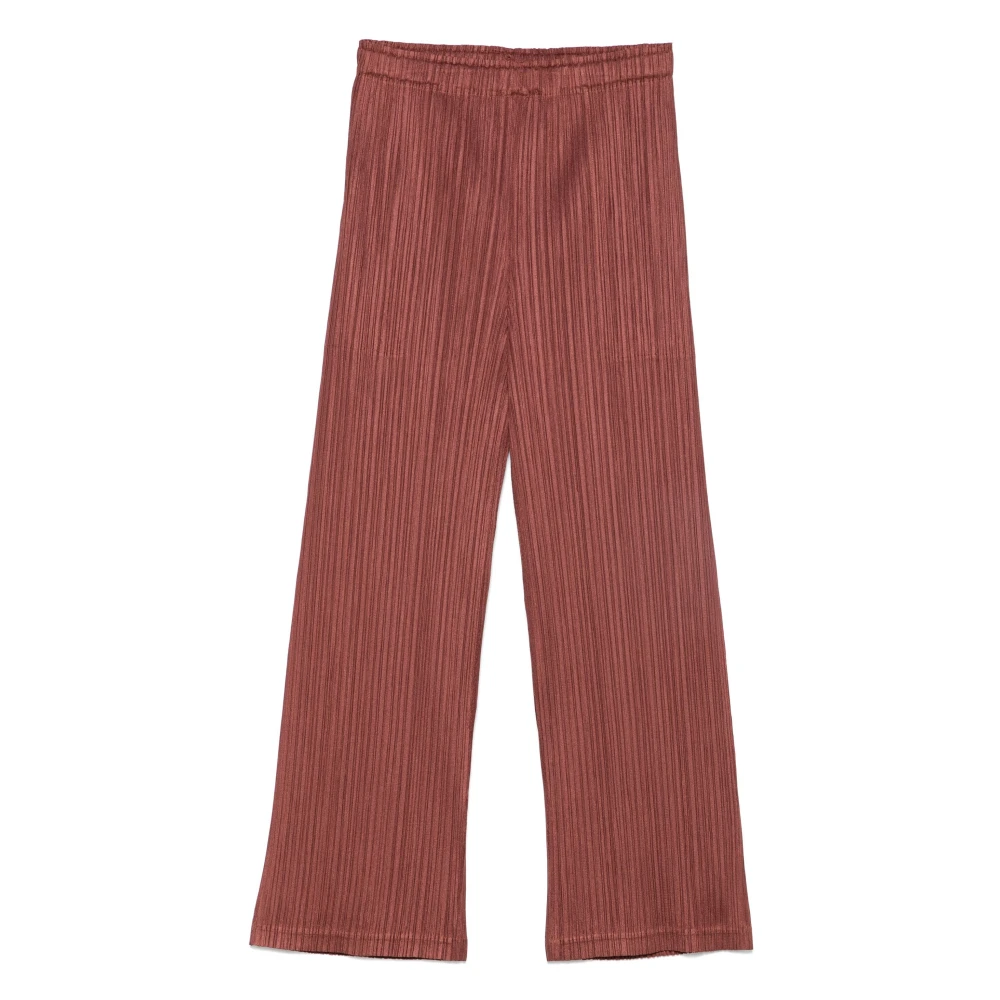 Issey Miyake Stijlvolle broeken voor mannen Brown Dames