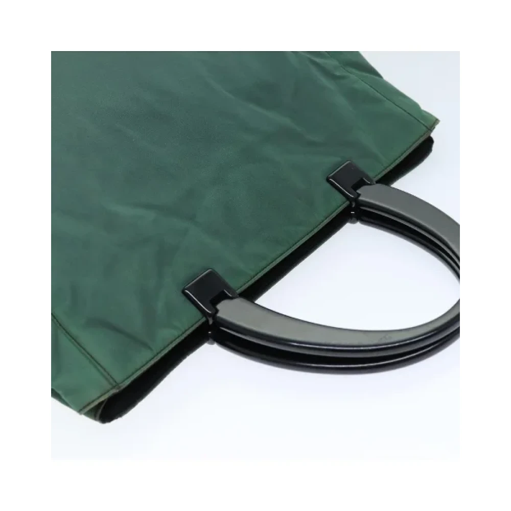 Prada Vintage Pre-owned Nylon handbags Green Dames