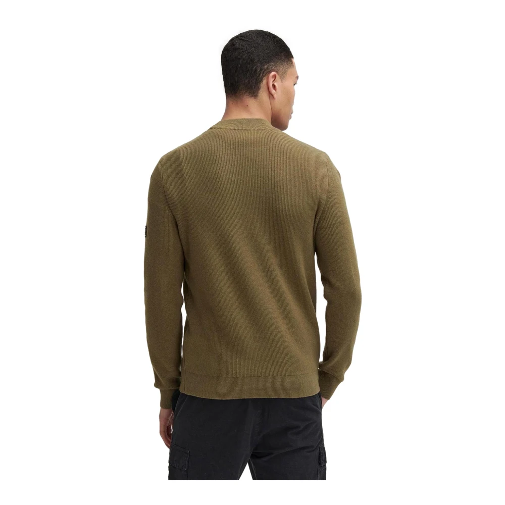 Barbour Tijdloze ronde hals trui groen Green Heren