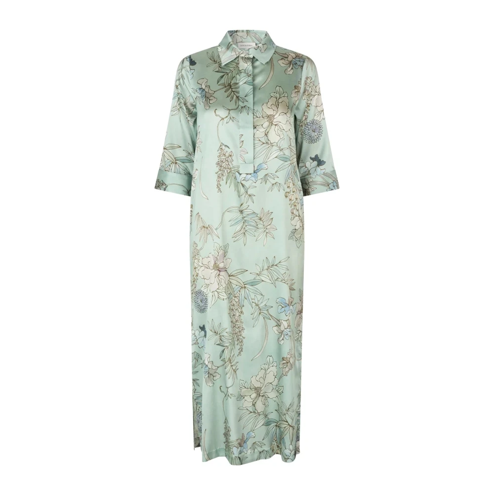 Dea Kudibal Bloemenprint Midi Overhemdjurk Multicolor Dames