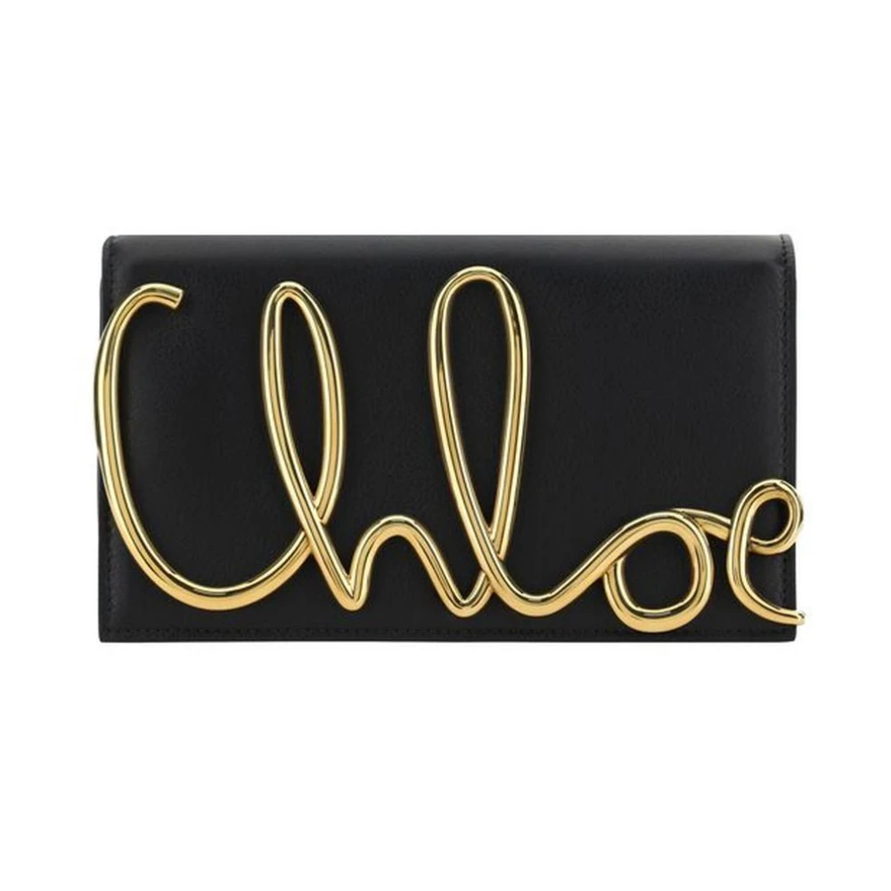 Chloé Iconische Schoudertas met Ketting Black Dames