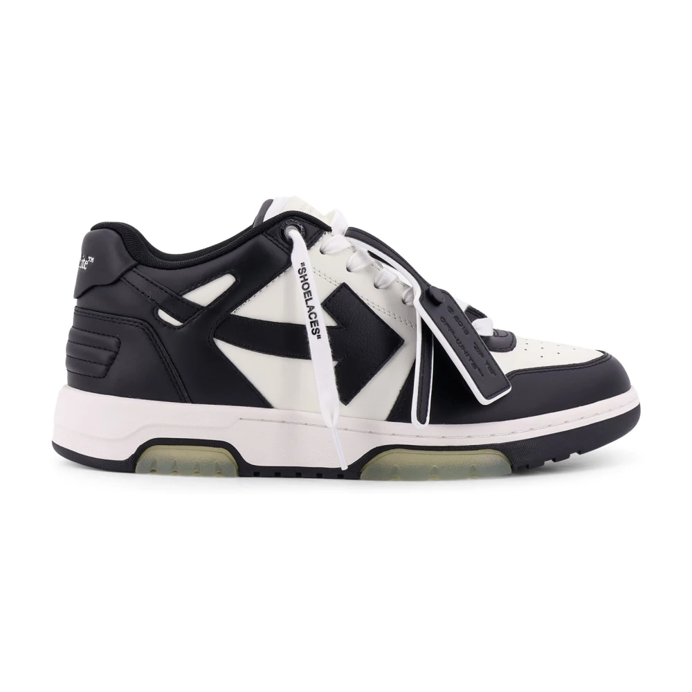 Off Leren sneakers met iconische ritssluiting Heren Schoenen Wit